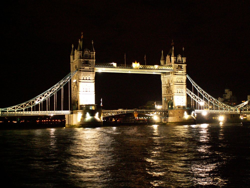 Aften omkring Tower Bridge