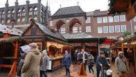 Julemarkedet på torvet i Lübeck