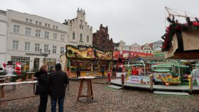 Julemarkedet på torvet i Wismar